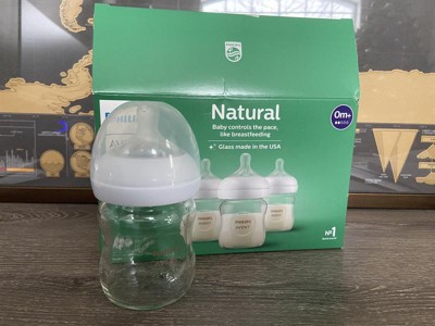 Philips Avent 3pk Natural Baby Bottle With Natural Response Nipple - Clear  - 4oz : Target