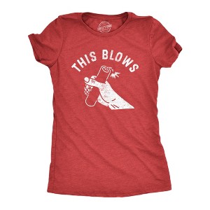 Womens This Blows T Shirt Funny Fourth Of July Dangerous Fireworks Joke Tee For Ladies - Crazy Dog Women's T Shirt - 1 of 4