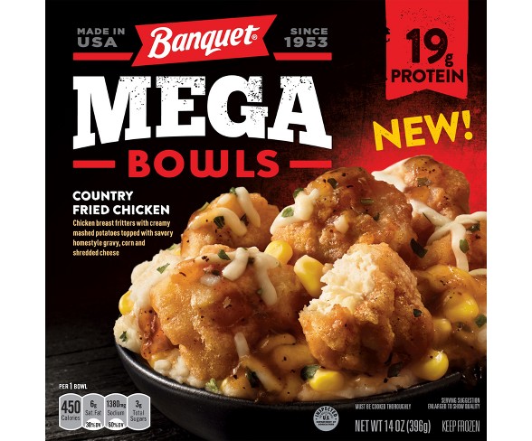 Banquet Counrty Fried Chicken Frozen Mega Bowl - 14oz