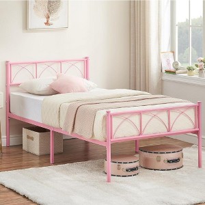Whizmax Metal Bed Frame with Headborad & Footboard,No Box Spring Needed - 1 of 4