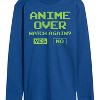 Men's - Instant Message - Anime Over Yes No Long Sleeve Graphic T-Shirt - 2 of 4
