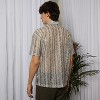 Campus Sutra Men Men's Saltbox Beige Ditsy Foliage Oversized Shirt - 4 of 4