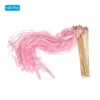Unique Bargains Party Favor Wooden Handle Lace Ribbon Sticks Fairy Wands 25 Pcs - 3 of 4