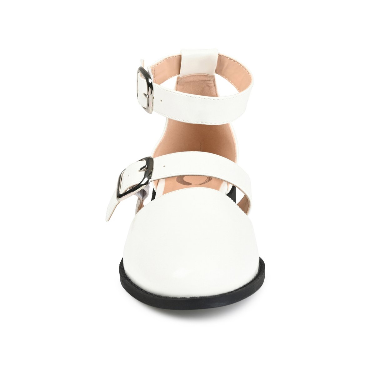 Обувь Journee Collection Women's Constance Buckle Round Toe Mary Jane Flats Off White 8 — фото 6