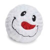 Grriggles Snowman Spikey Squeaker Ball Dog Toy - 4" - 4 of 4