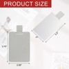 Unique Bargains PU Leather Stainless Steel Travel Compact Mini Makeup Mirror - 2 of 4