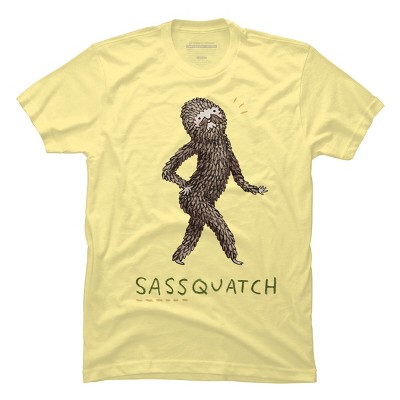 Men's Design By Humans Sassquatch By SophieCorrigan T-Shirt