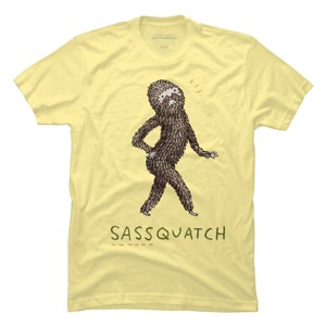 Men's Design By Humans Sassquatch By SophieCorrigan T-Shirt - 1 of 3