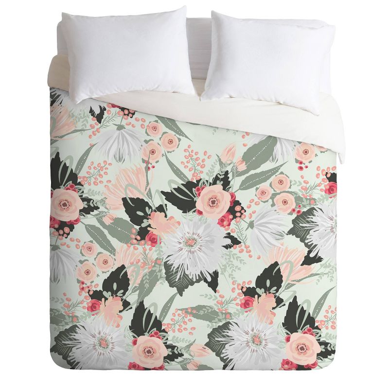 Iveta Abolina Carmella Creme Comforter Set Mint - Deny Designs, 1 of 8