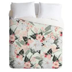Iveta Abolina Carmella Creme Comforter Set Mint - Deny Designs