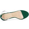 Allegra K Women's Clear Ankle Strap Stiletto Heel Open Toe Sandals - 4 of 4