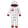 Hudson Baby Infant Fleece Jumpsuits, Coveralls, and Playsuits 2pk, Santas Sleigh - 3 of 3