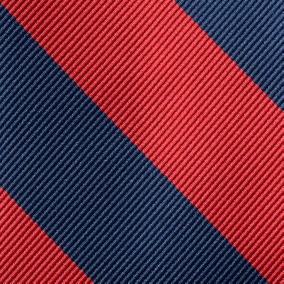 red/classic navy stripe