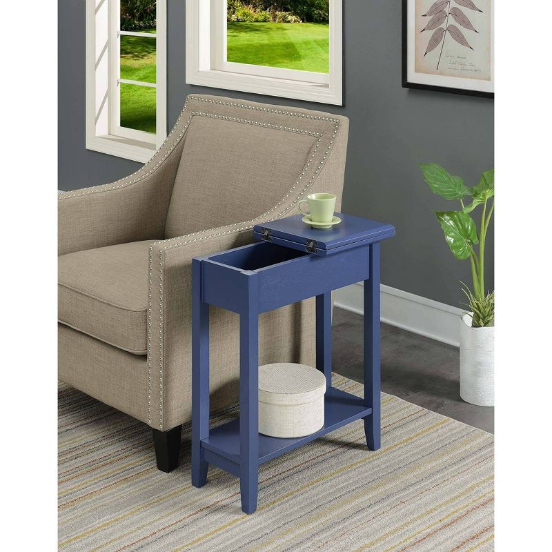 Breighton Home Harper End Table with Flip Top Storage and Lower Shelf, 3 of 5
