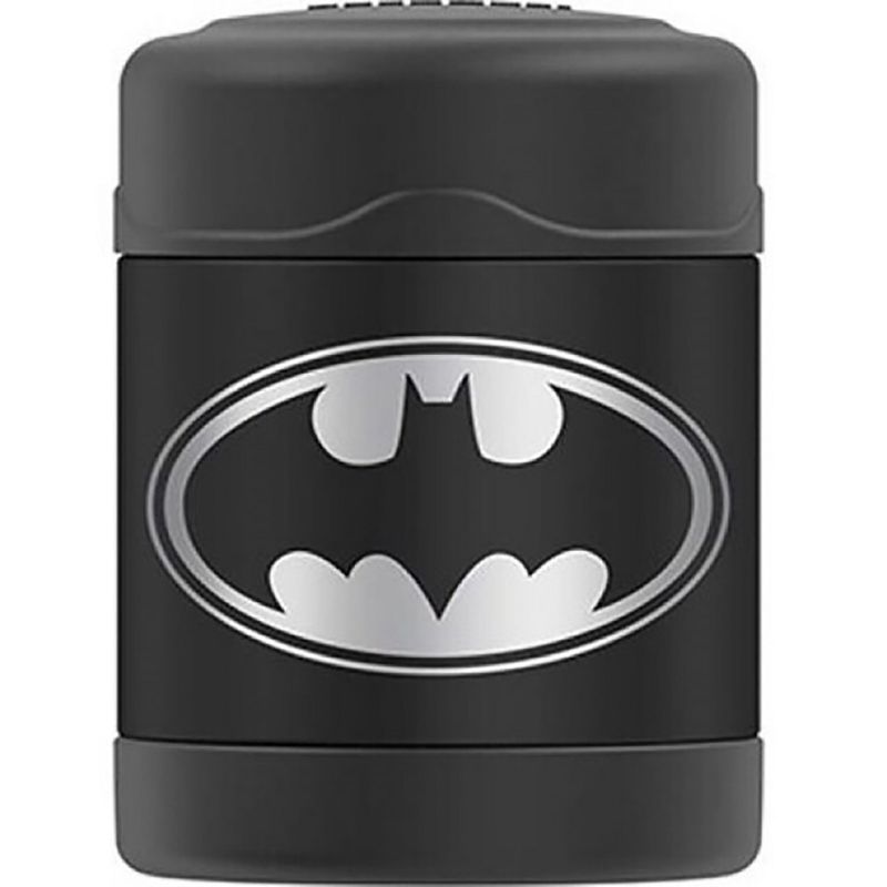 Thermos 10 oz. Kid's Funtainer Batman Stainless Steel Food Jar - Gray/Black, 1 of 2