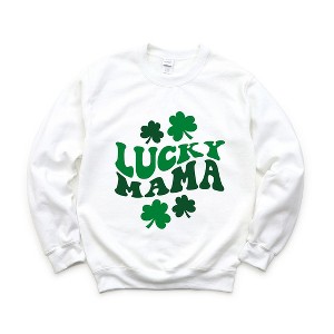 Simply Sage Market Women's Graphic Sweatshirt Lucky  Mama Clovers - 1 of 4