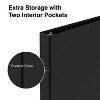 Staples Simply Light-Use 1-Inch Round 3-Ring Non-View Binder Black (26645) 1337657 - 4 of 4