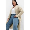 Women's Plus Size Charissa Cardigan - mocha | CITY CHIC - 3 of 4