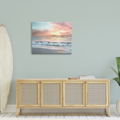 Sunrise Beach Coastal Landscape Canvas Print, 40 x 30