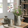 LuxenHome Rustic Farmhouse Brown Pitcher Terracotta Vase - 3 of 4