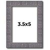 PosterPalooza | Photo Size Textured Grey Picture Frame - UV Acrylic, Foam Board Backing, Hanging Hardware - 2 of 4