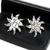 Slickblue 0.75" Alpaca Silver Sunburst Stud Earrings - Artisan-Made with Southwestern Flair, Hypoallergenic Sterling Posts - 3 of 3