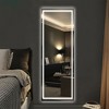 PexFix 63"x16" LED Frameless Right-Angle Rectangular Silver Vanity Mirror with Lights - 4 of 4