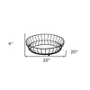 HomeRoots 20" Black Round Metal Indoor Outdoor Serving Tray With Handles - 3 of 4