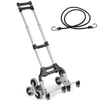 Costway Folding Stair Climbing Cart Portable Hand Truck Utility Dolly w/ Bungee Cord