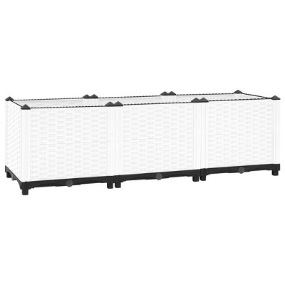 vidaXL Raised Bed 47.2"x15.7"x15" Polypropylene