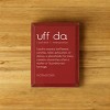 Slickblue Uff Da Wood Sign, Solid Knotty Pine, 9x12 Wall Decor, Rustic Scandinavian Style, Color Options - 3 of 3