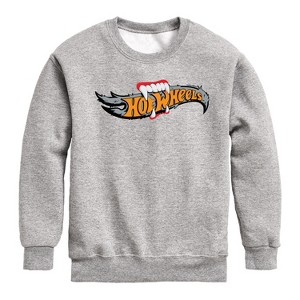 Boys' - Hot Wheels - Halloween Graphic Long Sleeve Fleece Sweatshirt - 1 of 4
