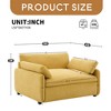 50*43" Oversized Chenille Single Sofa Chair,Wide and Deep Seat Accent Chair,Modern Upholstered Comfy Armchair with Pillows - Leovsnove - 3 of 4