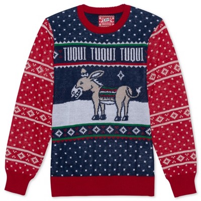 Jem Mens Tuqui Pullover Sweater, Blue, Large