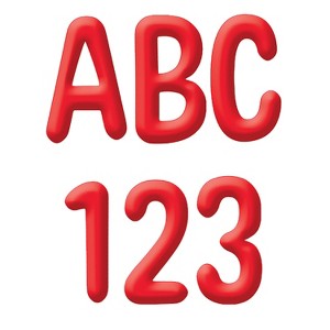 Eureka® Color My World - Solid Red 4" Deco Letters, Pack of 180 - 1 of 3