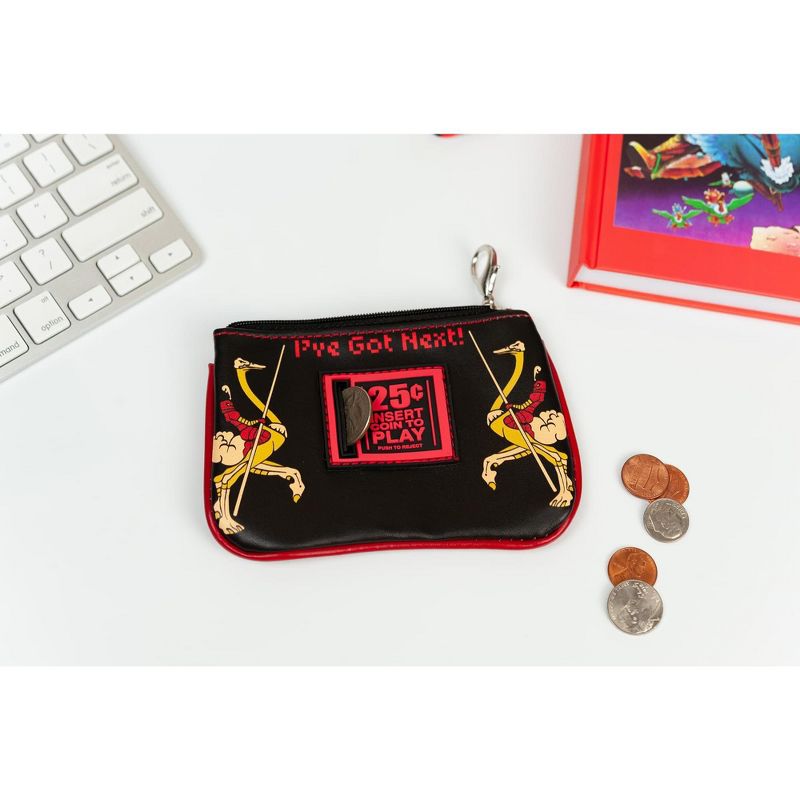 Crowded Coop, LLC Midway Arcade Games Zippered Coin Purse - Joust, 5 of 8