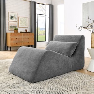 Bean Bag Chair Modern with Ergonomic Memory Foam for Living Room or Bedroom 32in Wide-3irtyhousy - 1 of 4