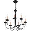 Livex Lighting Heritage 8 - Light Chandelier in  Black - 3 of 4