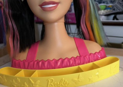 Neon Rainbow Deluxe Barbie Styling Head- Brunette – FAO Schwarz