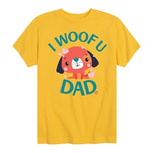 Boys' - Fisher Price - I Woof U Dad Short Sleeve Graphic T-Shirt - 1 of 4