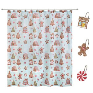 Avanti Linens Sweet Treat Shower Curtain & Hook Set - 1 of 3