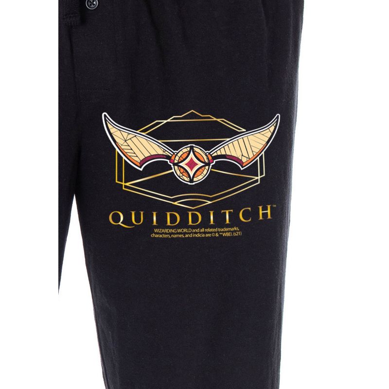 Harry Potter Adult Mens' Quidditch Golden Snitch Ball Pajama Lounge Pants, 3 of 4