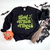Simply Sage Market Women's Graphic Sweatshirt Bad Witch Vibes Puff Print - 3 of 4