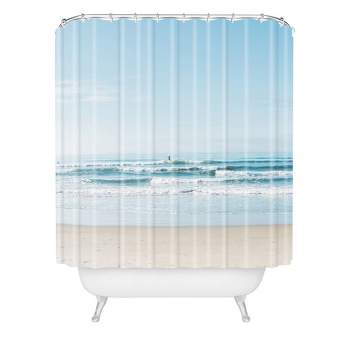 Bethany Young Photography California Surfing Shower Curtain Blue - Deny Designs