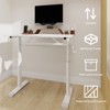 Kumasinova 23.6-35"H Adjustable Study Desk for Kids & Adults,Ergonomic Home Office Desk with Iron Frame & Wooden Top,330lbs Max - 2 of 4