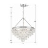 Crystorama Lighting Calypso 8 - Light Chandelier in  Polished Chrome - 4 of 4