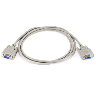 Monoprice Molded Null Modem Cable - 6 Feet - DB9 Female/Female