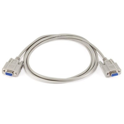 Monoprice Molded Null Modem Cable - 6 Feet - DB9 Female/Female