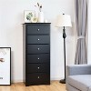 HDZNVF 6 Drawers Chest Dresser Clothes Storage Bedroom Furniture Cabinet - 4 of 4