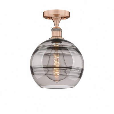 Rochester - 1 Light Semi-Flush Mount In Industrial Style-11.75 Inches Tall and 10 Inches Wide